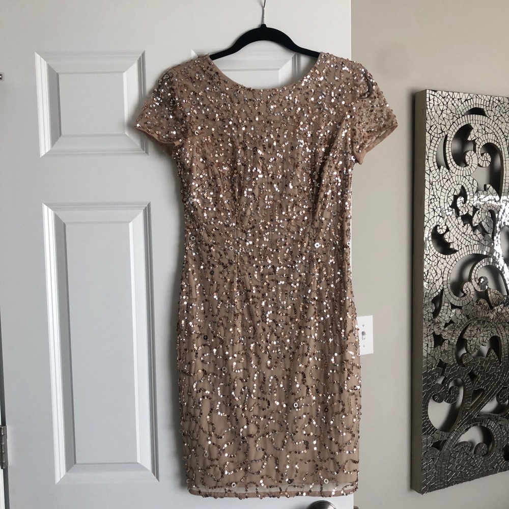 Gold Sequin Dress